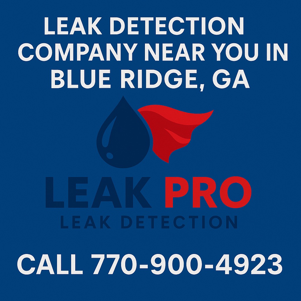 Leak Detection Company Near Me in Blue Ridge Ga