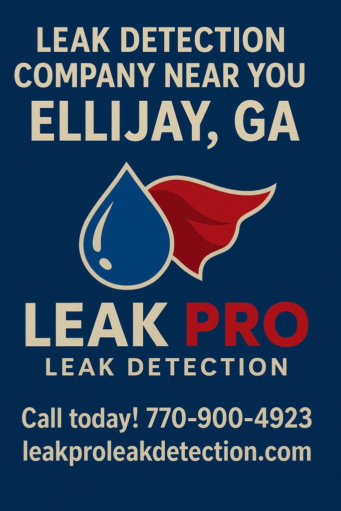 Leak Detection Company Near Me in Ellijay Ga