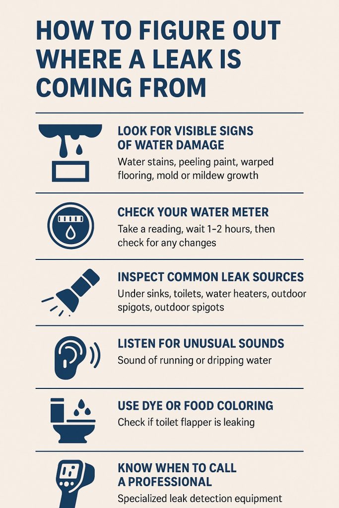 How To Figure Out Where a Leak is Coming From
