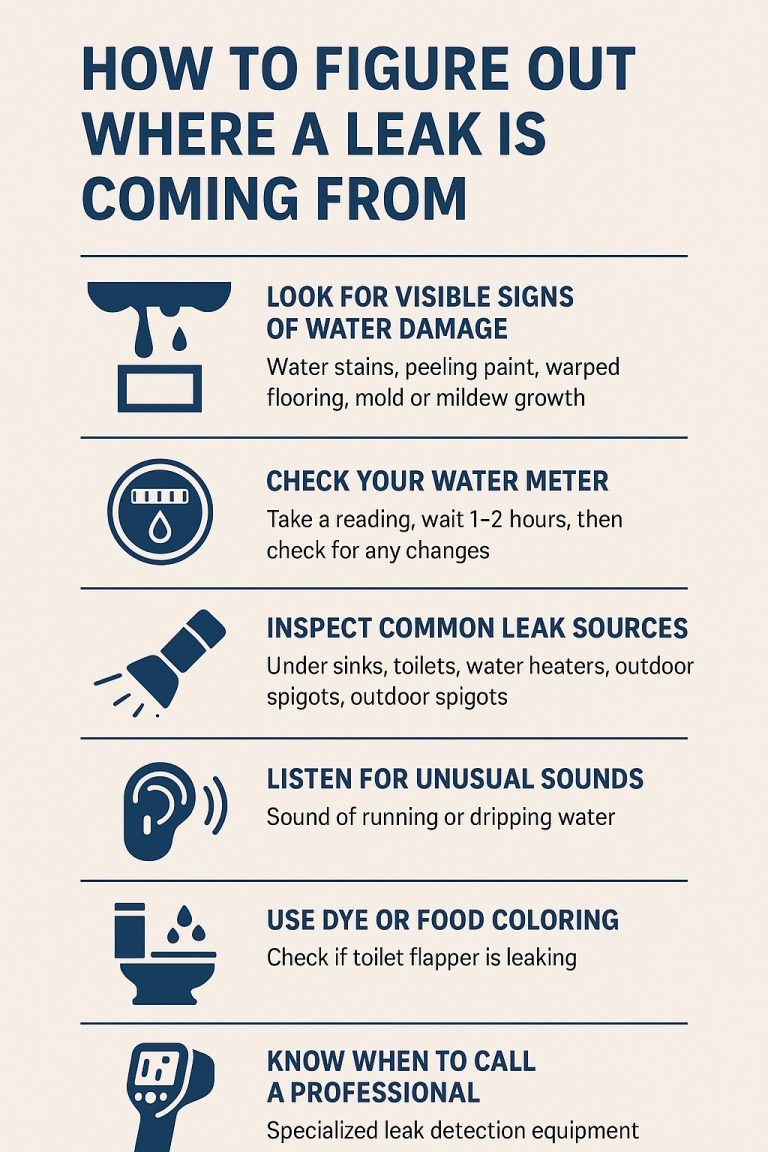 How To Figure Out Where a Leak is Coming From